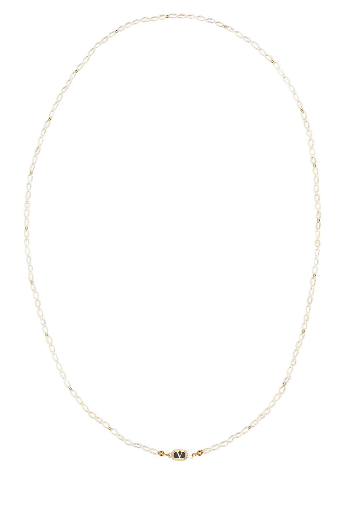 Valentino Garavani Pearls Ovalette Necklace