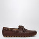 Valentino Garavani Brown Leather Moccasin Driver Fantaway