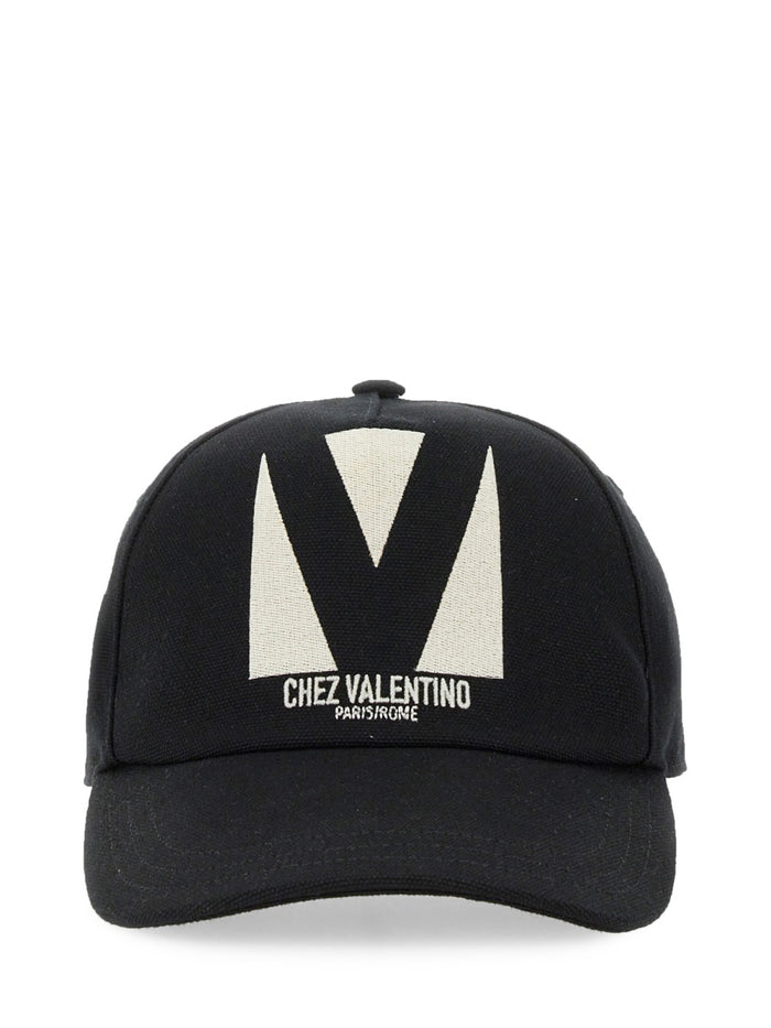 Valentino Garavani Chez Valentino Embroidered Baseball Cap