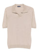 Barba Napoli Beige Silk Polo