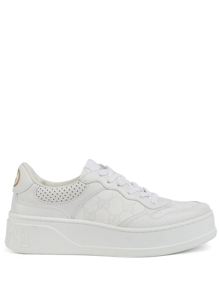 Gucci White Leather Sneakers