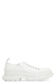Alexander Mcqueen White Canvas Tread Slick Sneakers