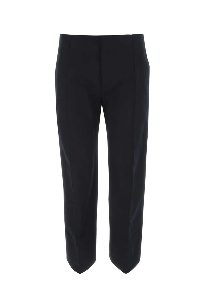 Bottega Veneta Midnight Blue Cotton Cropped Cut Pant