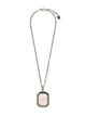 Alexander Mcqueen Plate Medallion Cameo Chain Necklace