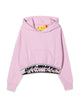 Off-White Logo Band Hoodie Crop