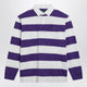 Polo Ralph Lauren White/Purple Striped Classic Fit Polo Shirt