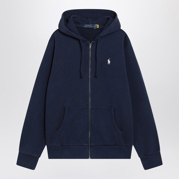 Polo Ralph Lauren Navy Blue Cotton Zipup Sweatshirt