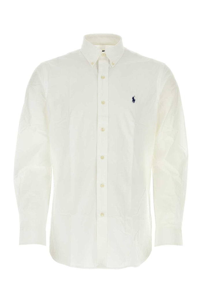 Polo Ralph Lauren White Cotton Elastane Sport Shirt