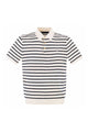 Polo Ralph Lauren Cotton And Linen Striped Knitted Polo Shirt