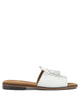 Sebago Will White Leather Leather Slides