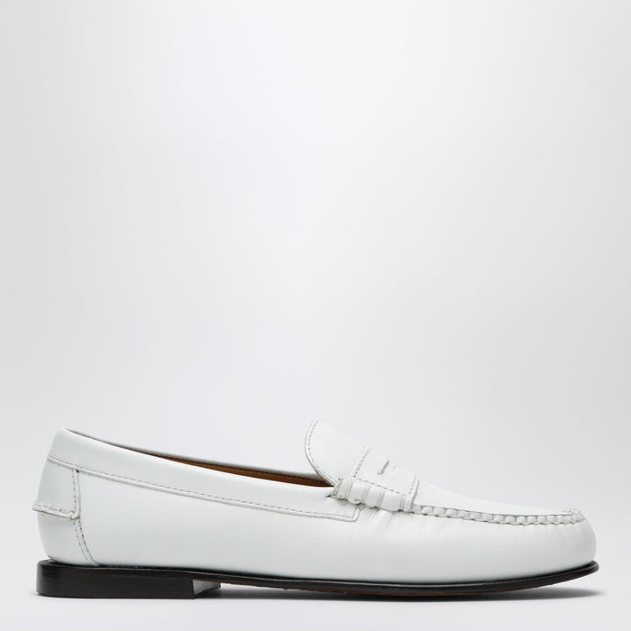 Sebago Danielle White Leather Loafers