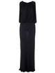 Saint Laurent Black Jersey Long Dress