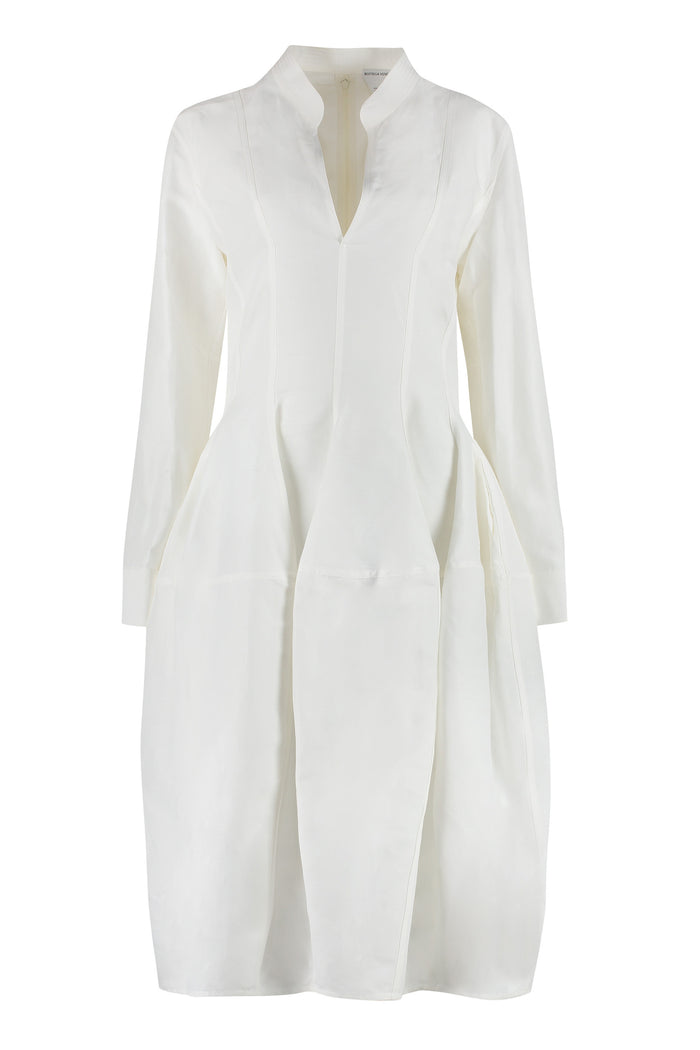 Bottega Veneta White Viscose Blend Dress