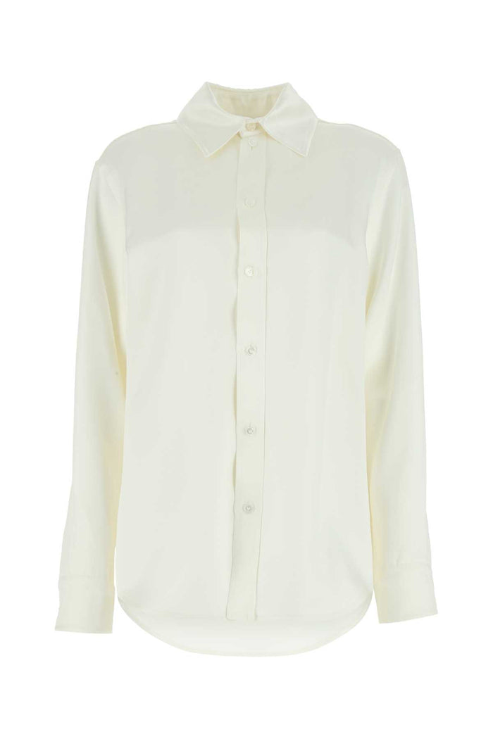 Bottega Veneta Ivory Satin Shirt