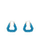 Bottega Veneta Triangular Twist Hoop Earrings