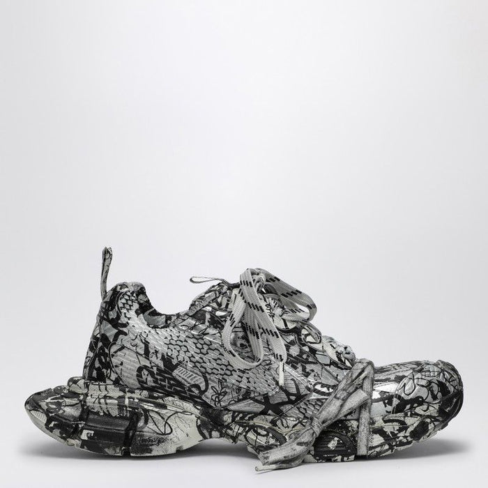 Balenciaga Printed Mesh And Rubber 3Xl Sneakers