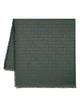 Saint Laurent Logo-Jacquard Fringed Scarf
