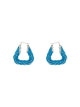 Bottega Veneta Triangular Twist Hoop Earrings