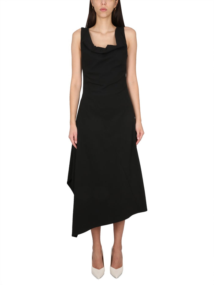 Bottega Veneta Asymmetrical Midi Dress