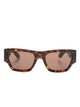 Alexander Mcqueen Brown Pvc Sunglasses