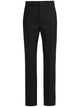 Saint Laurent Pressed-Crease Pleated Straight-Leg Trousers