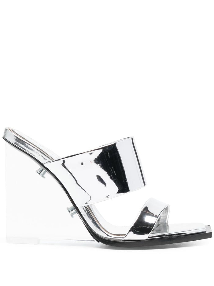 Alexander Mcqueen Sandal Fabri.s.leath Mirror Fa