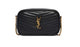 Saint Laurent Black Leather Mini Lou Crossbody Bag