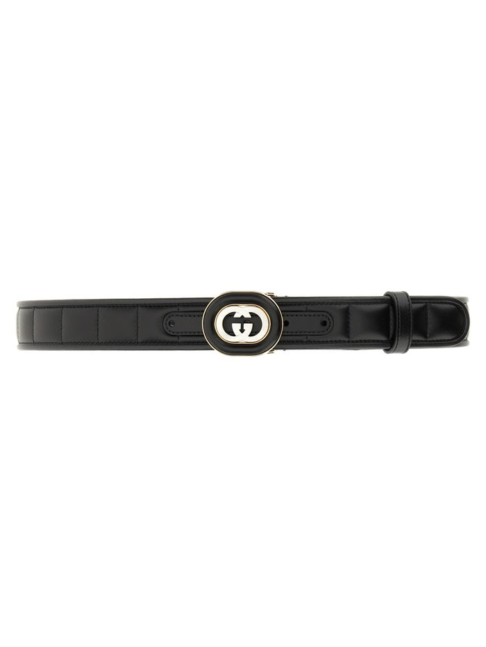 Gucci Gg Cross Buckle Belt