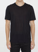 Saint Laurent Men Black Viscose T-Shirt