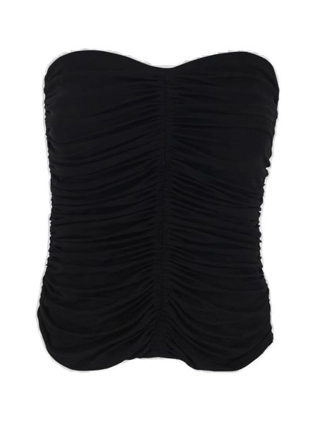 Saint Laurent Black Viscose Top