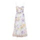 Zimmermann Cream White Dahlia Linen Luna Riffle Midi Dress