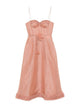 Zimmermann Nude Neutrals Linen Silk Dress