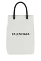 Balenciaga White Leather Phone Case