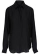 Saint Laurent Cassandre Black Calfskin Shirt