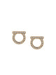 Ferragamo Gancini Earrings With Crystals