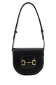 Gucci Black Leather Mini Gucci Horsebit 1955 Shoulder Bag