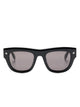 Alexander Mcqueen Black Acetate Sunglasses