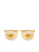Ferragamo Gancini Earrings With Rhinestones (S)