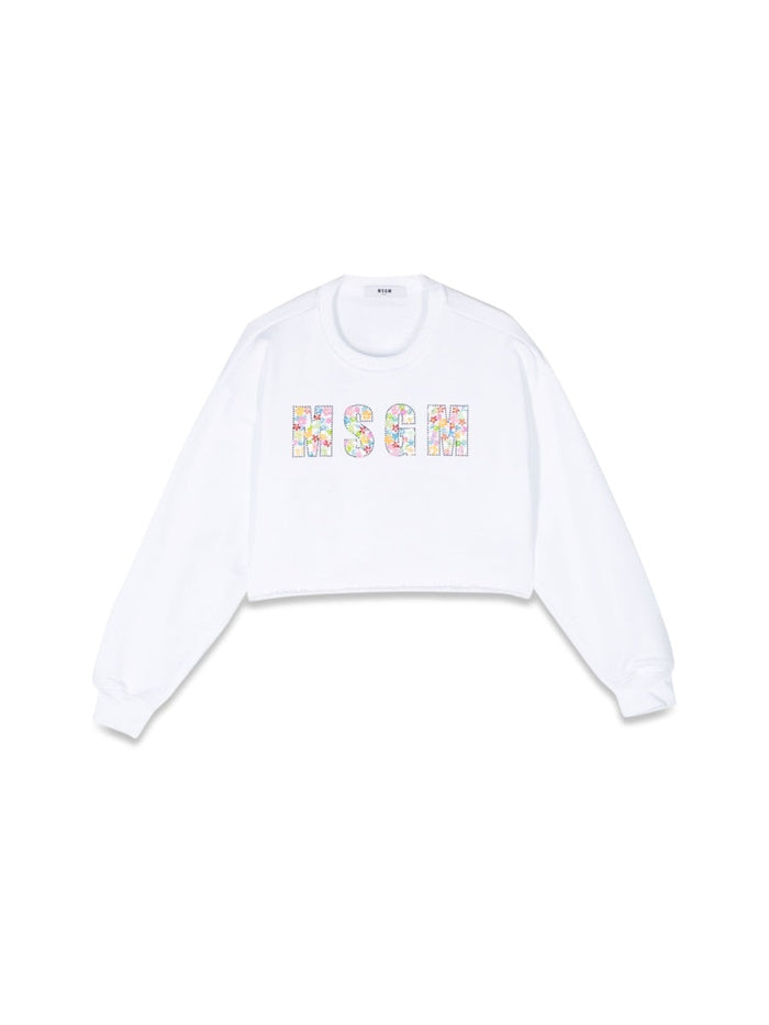Msgm Cropped Sweatshirt