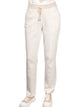 Gran Sasso White Cotton Pantalone Straight Leg Pants