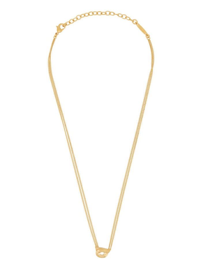 Ferragamo Collana Con Ciondolo Gancini