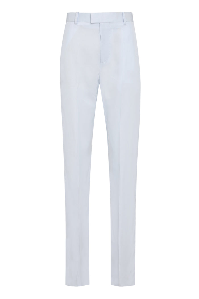Bottega Veneta Pastel Light-Blue Twill Pant