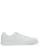 Ferragamo White Leather Sneakers With Logo