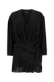 Balenciaga Black Crepe Mini Dress