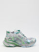 Balenciaga Runner Sneakers In Grey, Green And Blue