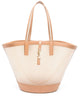 Saint Laurent Two-Tone Vinyl And Leather Panier Shopping Bag