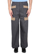 Gucci Cotton Fabric Pants With Gg Inserts