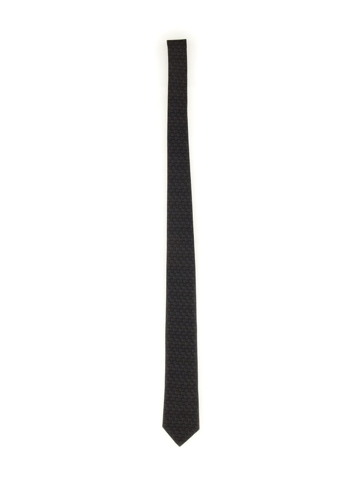 Ferragamo Cravatta Jacquard Gancini