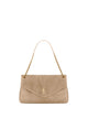 Saint Laurent Dove Grey Suede Leather Large Calypso Shoulder Bag