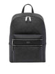 Ferragamo Black And Grey Embossed Gancini Backpack